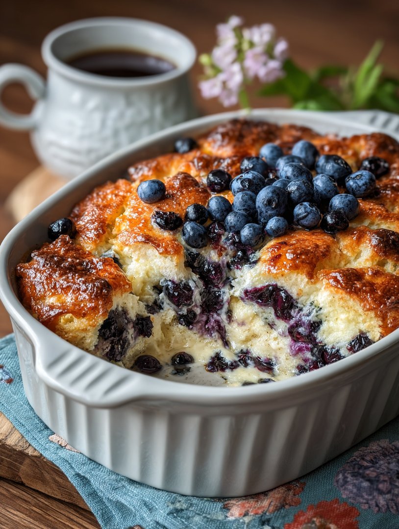 Blueberry cottage cheese breakfast casserole image 2