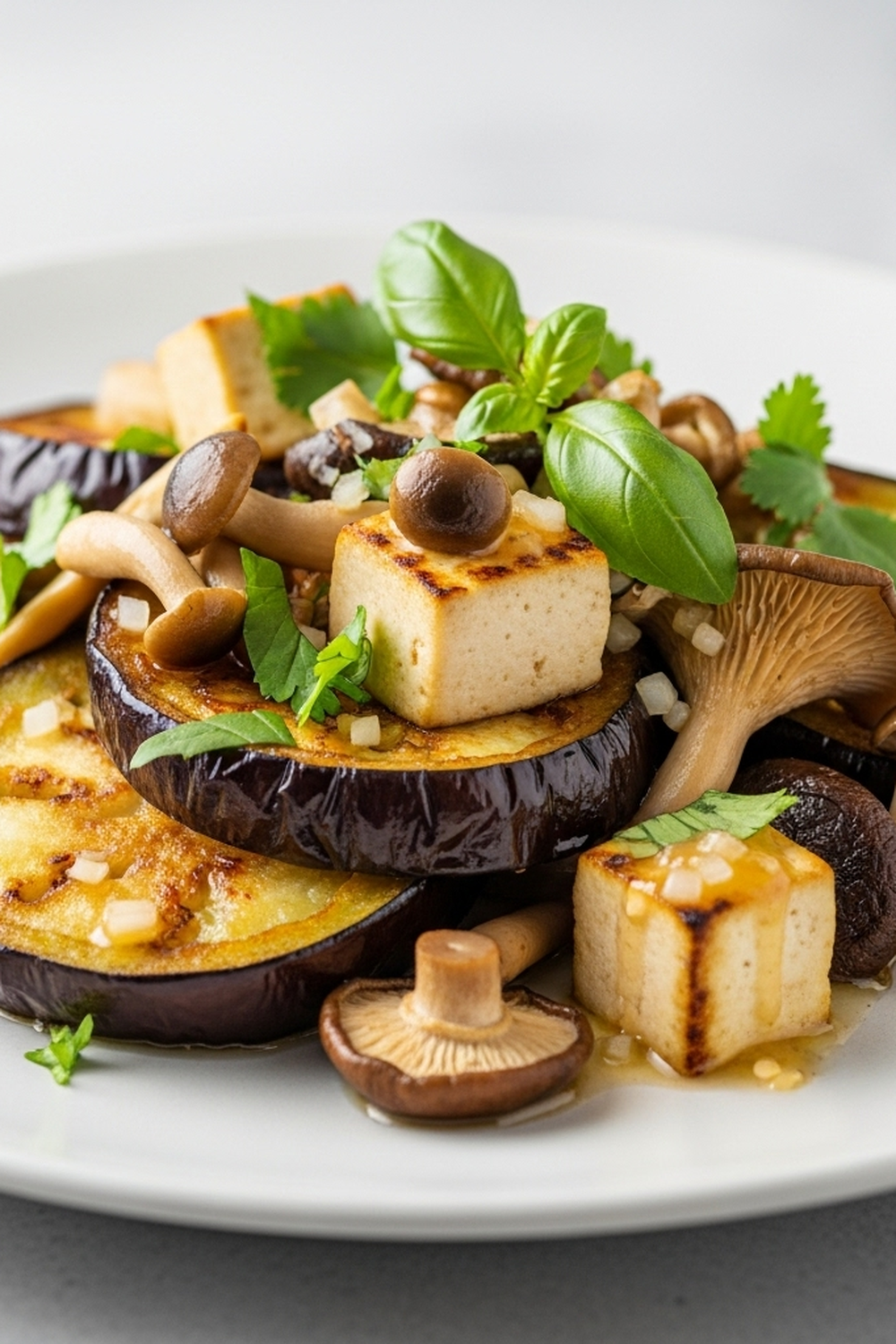 Gebratene Auberginen, Tofu & Pilze image 2