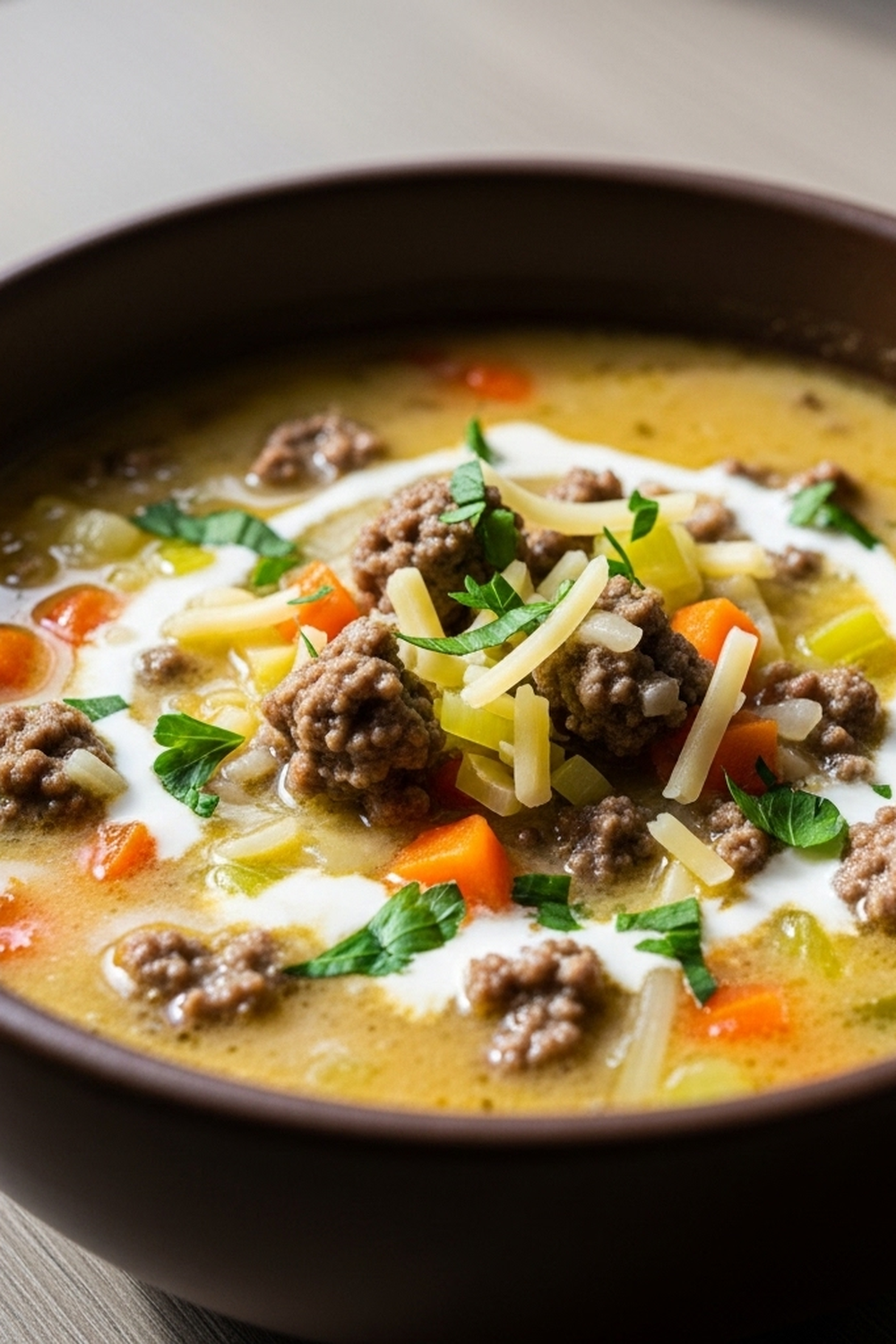 Käse-Hackfleisch-Suppe image 2