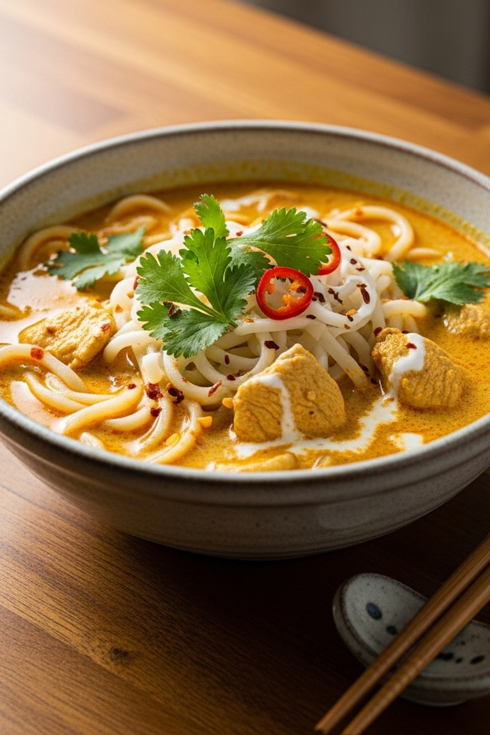 Kokos-Curry-Suppe Reisnudeln image 2