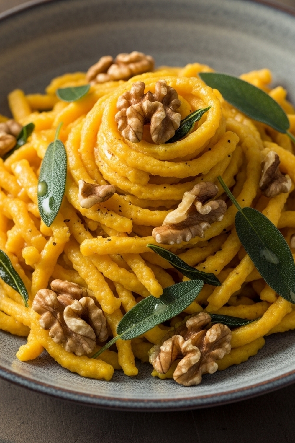 Kürbis-Spätzle mit Walnüssen & Salbei image 2