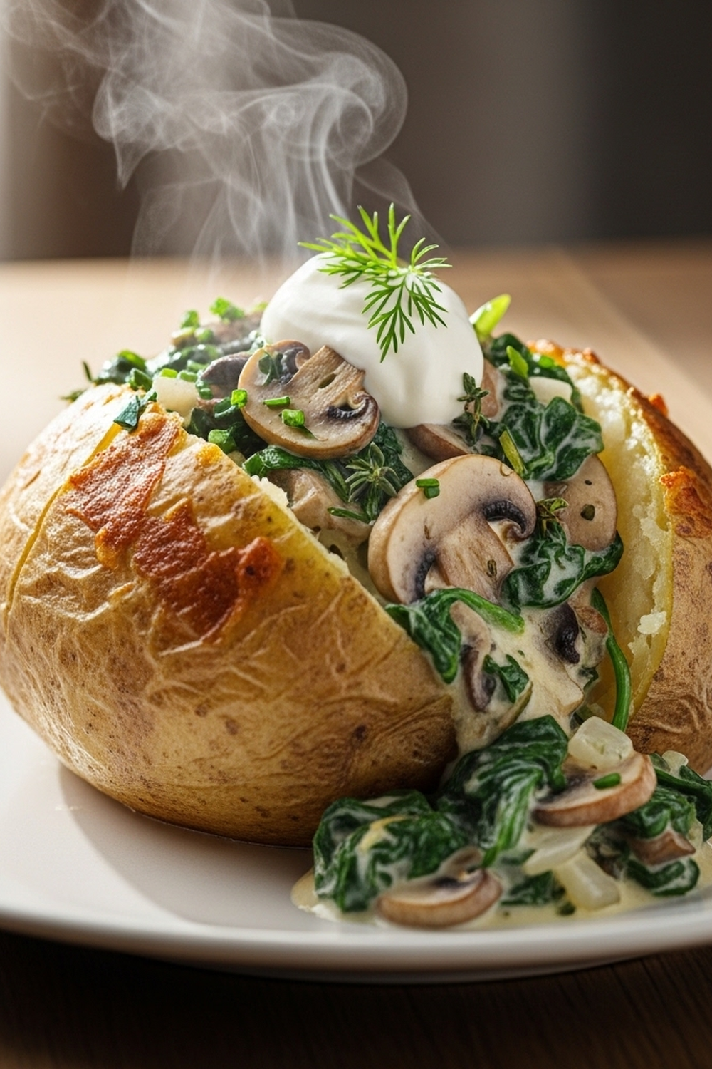 Ofenkartoffeln mit Pilz-Spinat-Füllung image 2