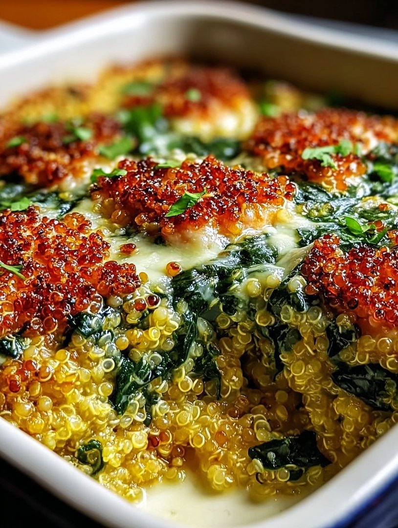 Quinoa & Linsen Spinat-Auflauf image 2