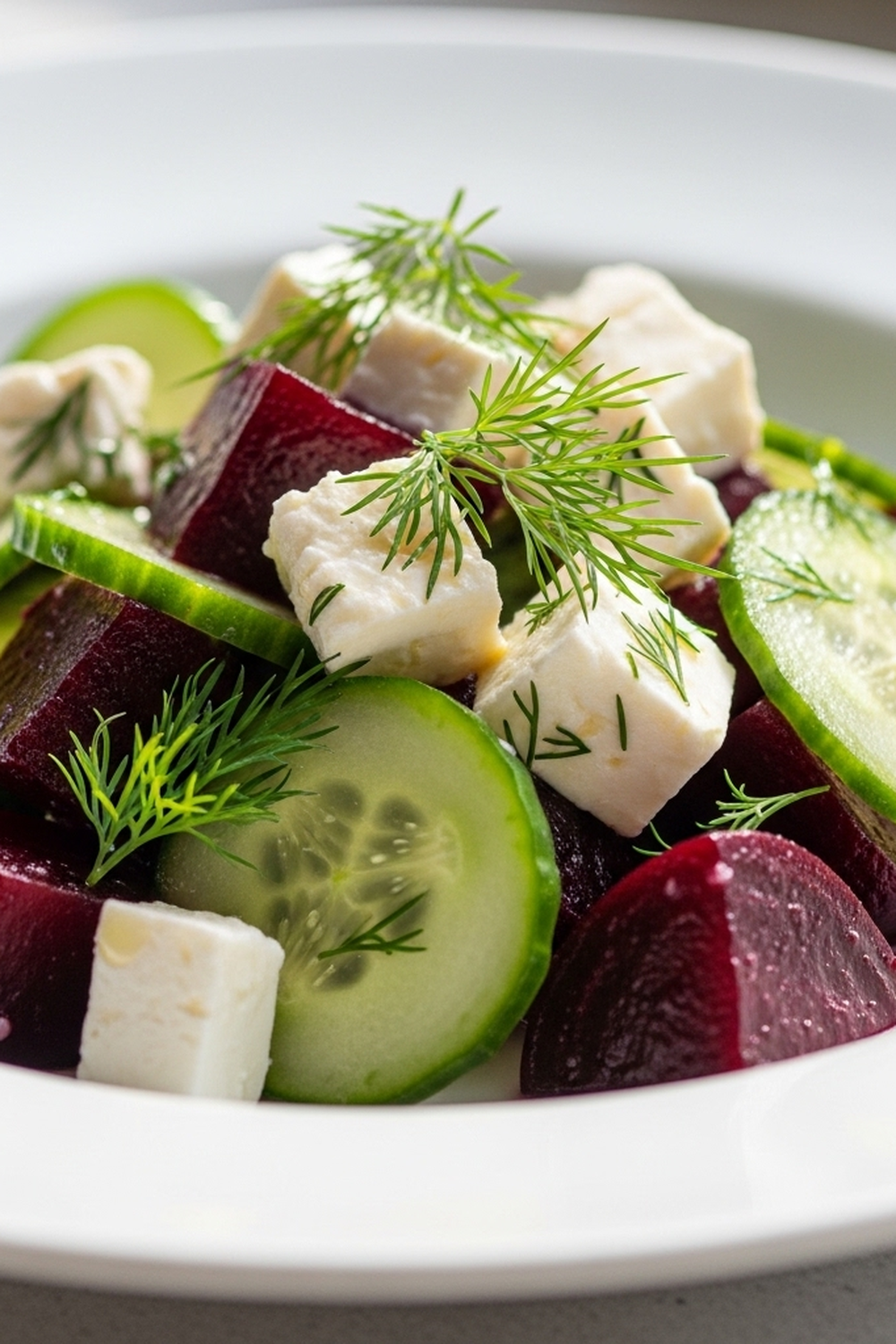 Rote-Bete-Feta-Salat mit Gurke und Dill image 2