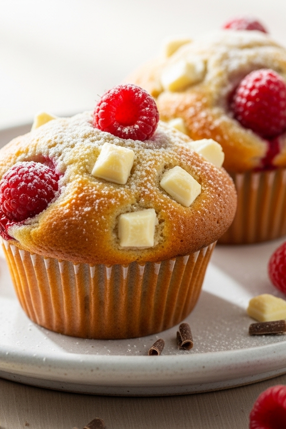 White Chocolate Raspberry Muffins image 2