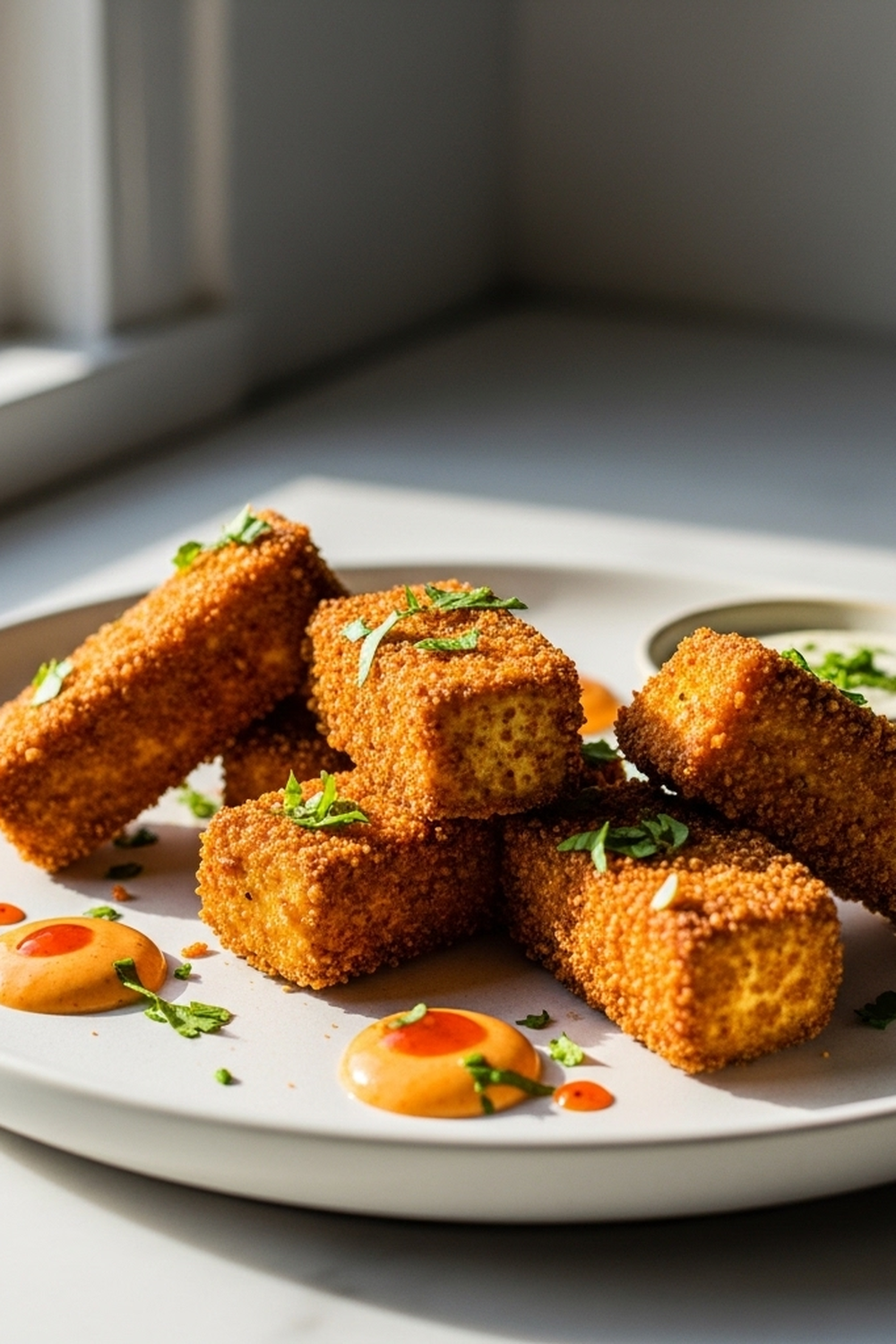 Würziges knuspriges Tofu nach Hähnchenart image 2