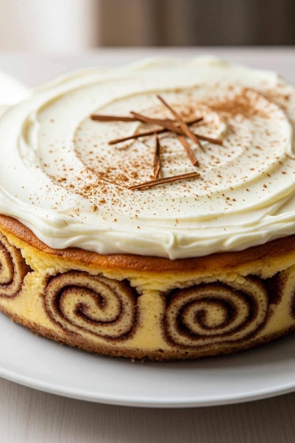 Zimtschnecken Käsekuchen mit Frischkäse image 2
